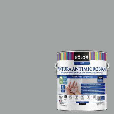 Pintura Antimicrobiana Semibrillante 1 galn(es) Gris Montenegro 