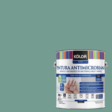 Pintura Antimicrobiana Semibrillante 1 galn(es) Verde Enna 
