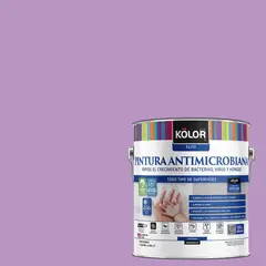 KOLOR - Pintura Antimicrobiana 1 galón(es) Semibrillante Púrpura Gerona