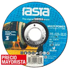RASTA - Disco de corte metal 4,5" óxido de aluminio