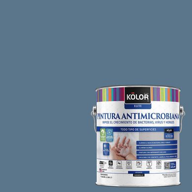 Pintura Antimicrobiana Semibrillante 1 galn(es) Azul Gijn 