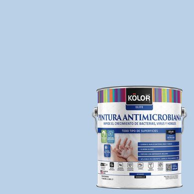 Pintura Antimicrobiana Semibrillante 1 galn(es) Celeste Puerto Espaa 