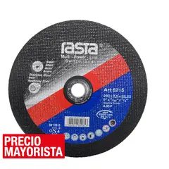 RASTA - Disco de corte metal 9" óxido de aluminio