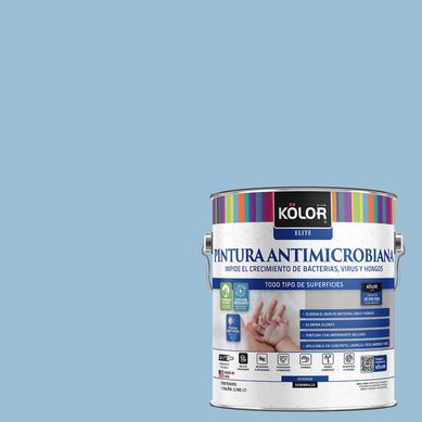 Pintura Antimicrobiana Semibrillante 1 galn(es) Celeste Kirari 