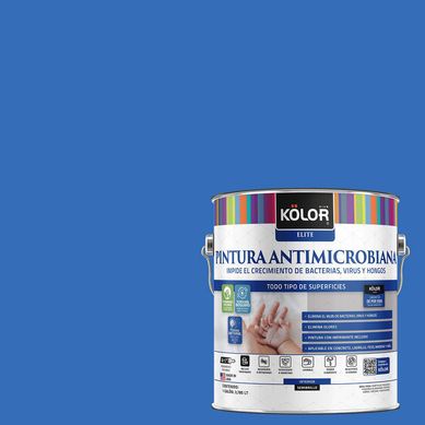 Pintura Antimicrobiana Semibrillante 1 galn(es) Azul Zermatt 