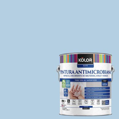 Pintura Antimicrobiana Semibrillante 1 galn(es) Celeste Honolulu 