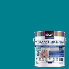 KOLOR - Pintura Antimicrobiana 1 galón(es) Semibrillante Verde Budapest