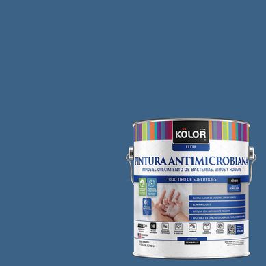 Pintura Antimicrobiana Semibrillante 1 galn(es) Azul Hawai 