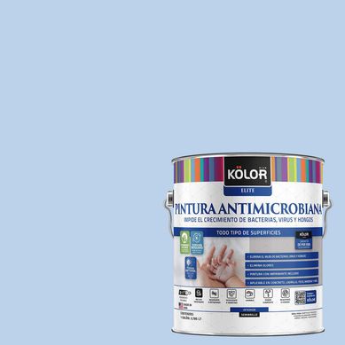 Pintura Antimicrobiana Semibrillante 1 galn(es) Celeste Agata 