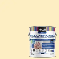 KOLOR - Pintura Antimicrobiana 1 galón(es) Semibrillante Amarillo Belfast