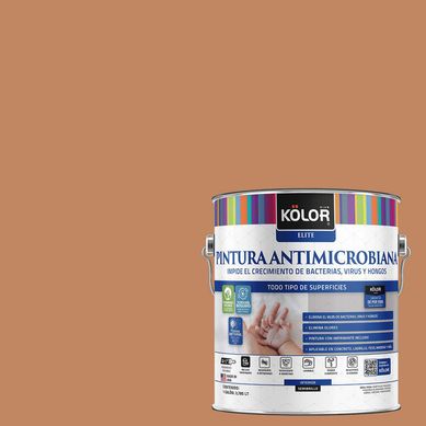 Pintura Antimicrobiana Semibrillante 1 galn(es) Caf Gnansk 