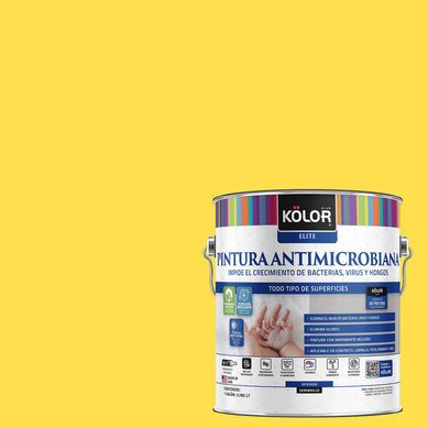 Pintura Antimicrobiana Semibrillante 1 galn(es) Amarillo Sunik 