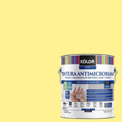 Pintura Antimicrobiana Semibrillante 1 galn(es) Amarillo Miknas 