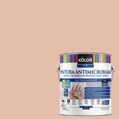 Pintura Antimicrobiana Semibrillante 1 galn(es) Naranjo Aleneva 