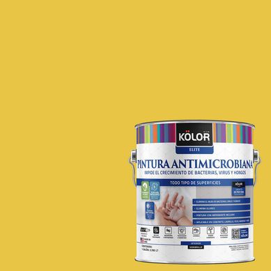 Pintura Antimicrobiana Semibrillante 1 galn(es) Amarillo Gazza 