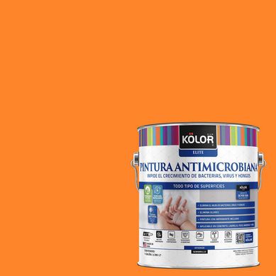 Pintura Antimicrobiana Semibrillante 1 galn(es) Naranjo Lazio 