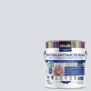 Pintura Antimicrobiana Semibrillante 1 galn(es) Gris Agaa 