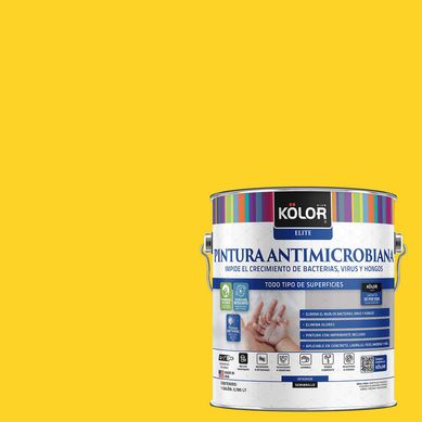 Pintura Antimicrobiana Semibrillante 1 galn(es) Amarillo Dijon 