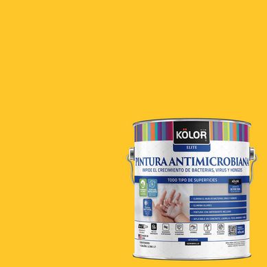 Pintura Antimicrobiana Semibrillante 1 galn(es) Amarillo Luxor 