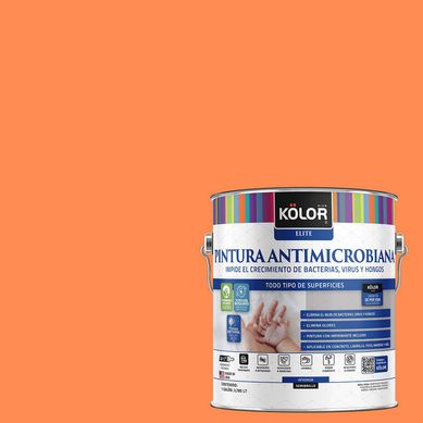 Pintura Antimicrobiana Semibrillante 1 galn(es) Naranjo Melbourne 