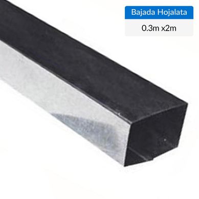 0.30x2 m Bajada Hojalata