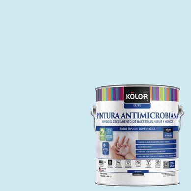 Pintura Antimicrobiana Semibrillante 1 galn(es) Celeste Minto 