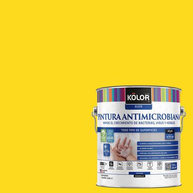 Pintura Antimicrobiana Semibrillante 1 galn(es) Amarillo Alejandria 