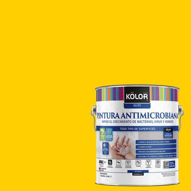 Pintura Antimicrobiana Semibrillante 1 galn(es) Amarillo Tours 