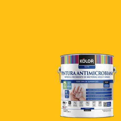 Pintura Antimicrobiana Semibrillante 1 galn(es) Amarillo Puglia 