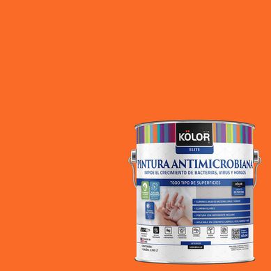 Pintura Antimicrobiana Semibrillante 1 galn(es) Naranjo Firenze 
