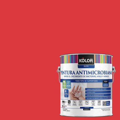 Pintura Antimicrobiana Semibrillante 1 galn(es) Rojo Santander 