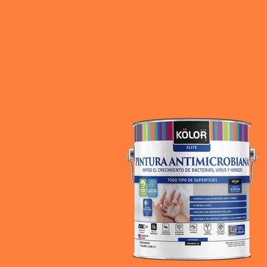 Pintura Antimicrobiana Semibrillante 1 galn(es) Naranjo Orleans 