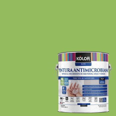 Pintura Antimicrobiana Semibrillante 1 galn(es) Verde Porotto 