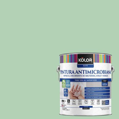 Pintura Antibacterial Semibrillante 1 galn(es) Verde Ordino 