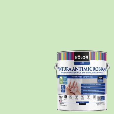 Pintura Antibacterial Semibrillante 1 galn(es) Verde Nora 