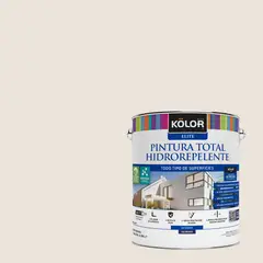 KOLOR - Pintura Hidrorepelente 1 galón(es) Satinado Beige Comoros