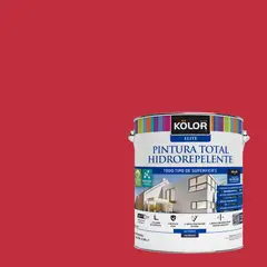 KOLOR - Pintura Hidrorepelente Satinado 1 galón(es) Rojo Mali
