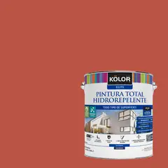 KOLOR - Pintura Hidrorepelente Satinado 1 galón(es) Rojo Belluno