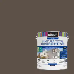 KOLOR - Pintura Hidrorepelente 1 galón(es) Satinado Café Aruba