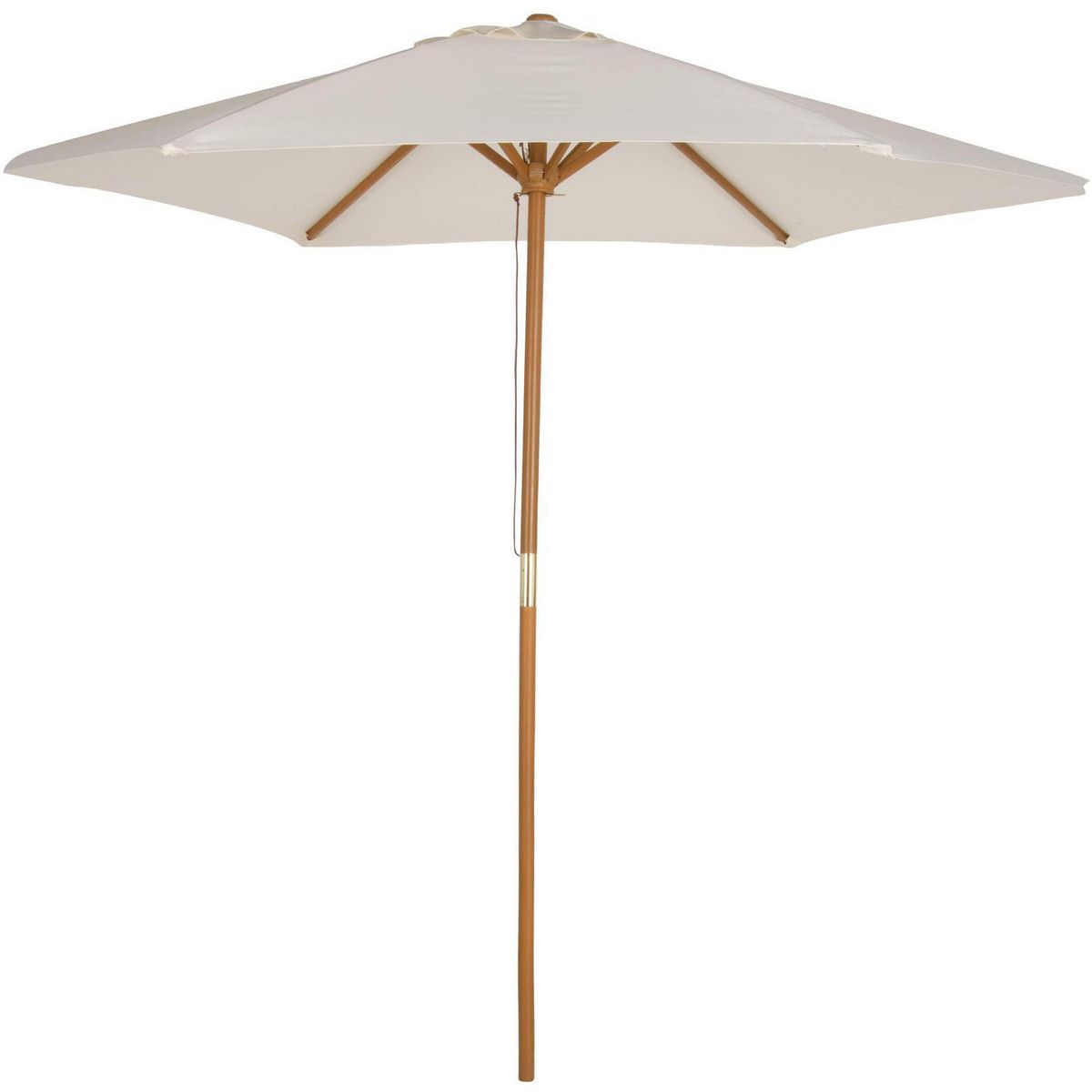 JUST HOME COLLECTION - Quitasol Madera 2.5x2.25 metros Blanco