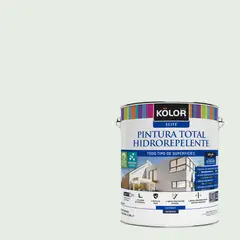 KOLOR - Pintura Hidrorepelente Satinado 1 galón(es) Blanco Burdeos