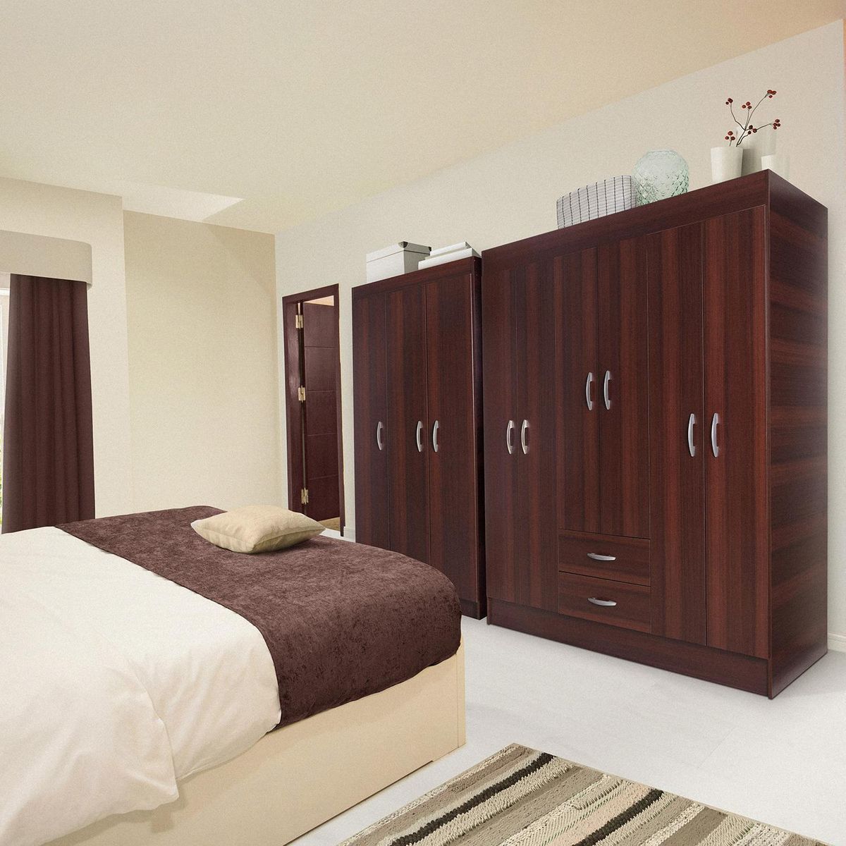 CIC - Closet Trancura 6 Puertas 2 Cajones/Closet Pasco 2 Puertas 2 Repisas