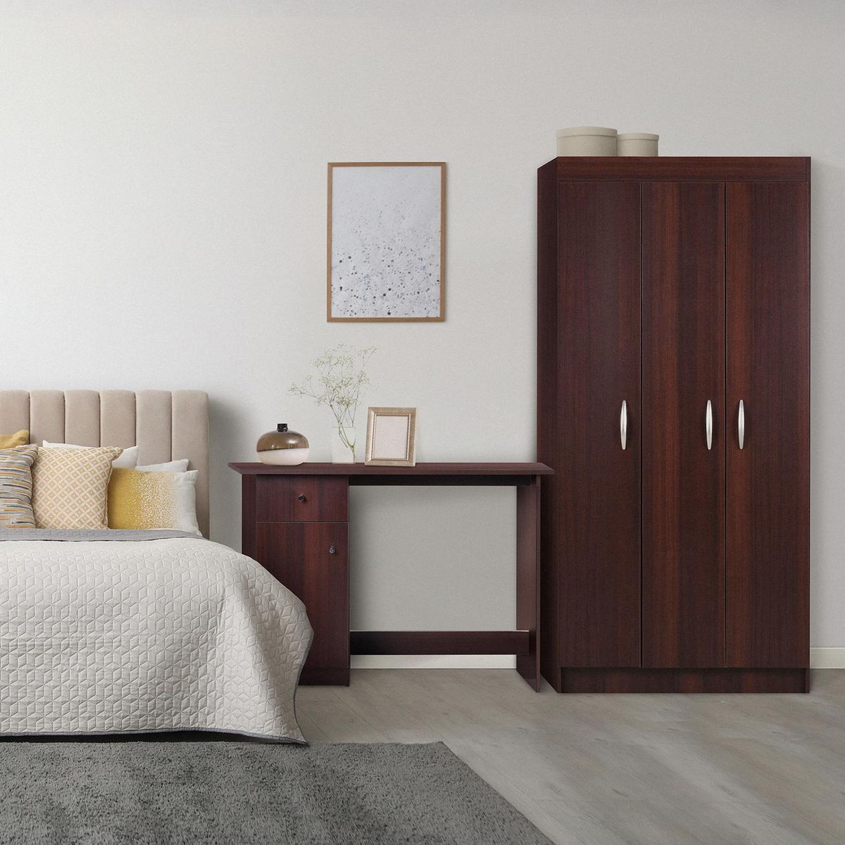 CIC - Clóset 3 Puerta(s) 3 Repisa(s) 100xx50 cm Chocolate