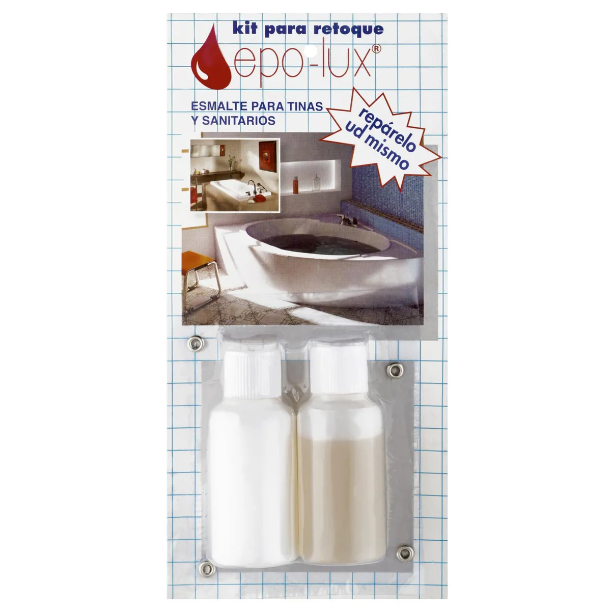 DEKOR - Kit esmalte para sanitario blanco