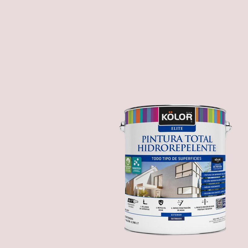 KOLOR - Pintura Hidrorepelente Satinado 1 galón(es) Naranjo Meerut