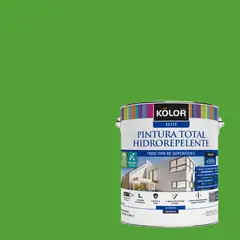 KOLOR - Pintura Hidrorepelente Satinado 1 galón(es) Verde Loni
