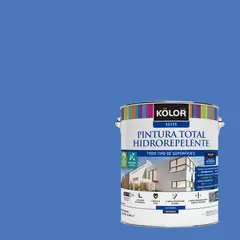 KOLOR - Pintura Hidrorepelente Satinado 1 galón(es) Azul Salcha