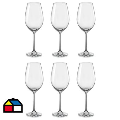 Set 6 copas cristal 350 ml transparente
