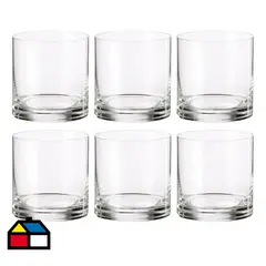 BOHEMIA - Set 6 vasos whisky cristal 410 ml transparente