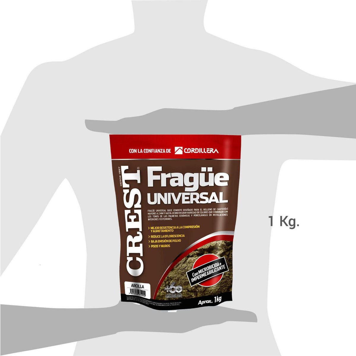 CREST - Frague piso/muro arcilla 1 kg